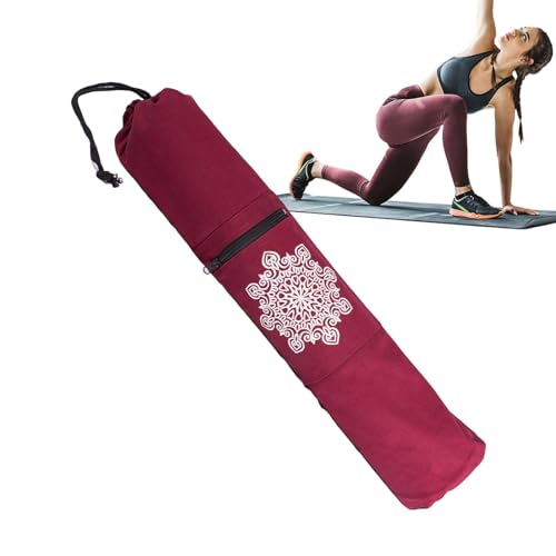 Yogamatten-Taschenträger, Yoga-Tasche für Matte | Halterung für Yogamatten mit durchgehendem Reißverschluss,Yogamatten-Tragegepäck, Pilates-Gymnastik-Trainingsmattentasche mit verstellbarem von Generic