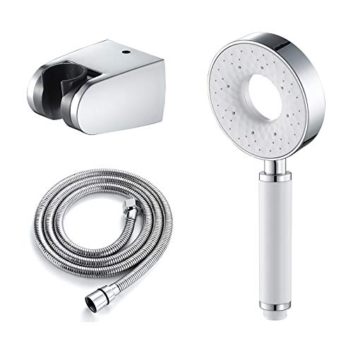 ZUOZUIYQ Duschkopf mit Handheld, Handheld Duschkopf Set Universal ABS -Handheld -Duschkopf -Set mit 3 -Modus -Wasser, Hochdruck -Handheld -Duschsprühgerät mit 1,5 m Edelstahl -Duschschlauch a von Generic