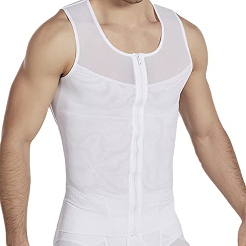 körperschlankheits-kompressionshemden für männer, Bauchkontrolle, Body-Shaper-Weste, eng anliegendes Shapewear-Shirt – fitnessstudio und Fitness von Generic