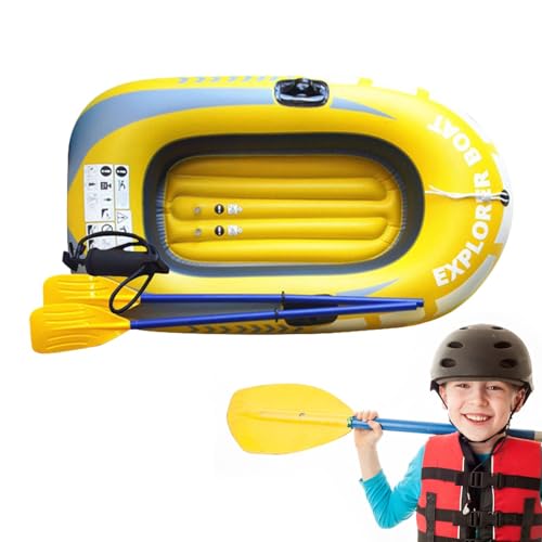 Aufblasbare Flöße - Aufblasbare Boote für Erwachsene | Aufblasbares Boot für 1/2 | Aufblasbare Boote Explorer | Aufblasbares Schwimmboot | Faltbares Fischerboot für Sport von Genérico