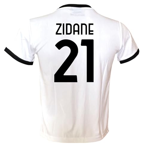 Generico Fußballtrikot Zidane 21 Weiß Saison 2023/2024 Lizenzierte Replika Größen für Kinder und Erwachsene (10 Jahre) von Generico