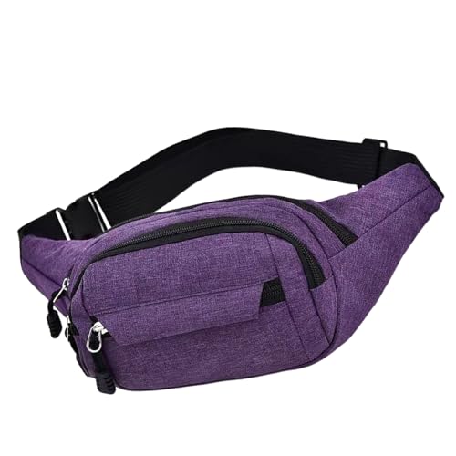 Wandertasche in der Größe: Große Bananentasche für Frauen und Männer | Gürteltasche für an der Taille für Wandern, entspannte Banane, , Violett, Consulte la descripción, Siehe von Genérico