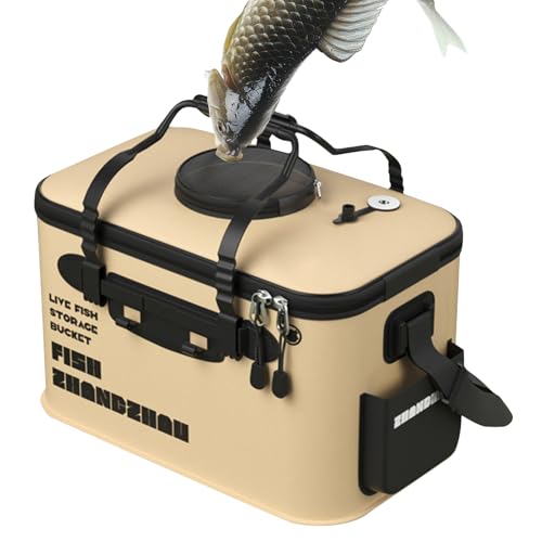 Angeleimer – Fischbehälter – lebendiger Fischköder Eimer – Now Faltbarer Angeleimer | Multifunktionale Angeltasche | Robuste Fischschutzbox Angeleimer – Fischbehälter – lebendiger Fischköder Eimer – Now Faltbarer Angeleimer | Multifunktionale Angeltasche | Robuste Fischschutzbox von Générique