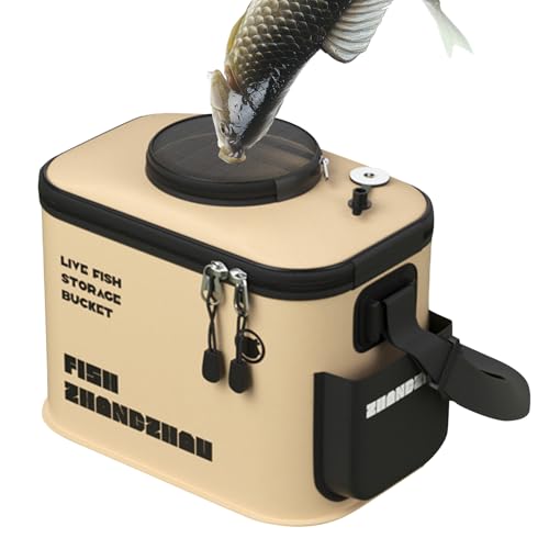 Angeleimer – Fischbehälter – lebendiger Fischköder Eimer – Now Faltbarer Angeleimer | Multifunktionale Angeltasche | Robuste Fischschutzbox Angeleimer – Fischbehälter – lebendiger Fischköder Eimer – Now Faltbarer Angeleimer | Multifunktionale Angeltasche | Robuste Fischschutzbox von Générique