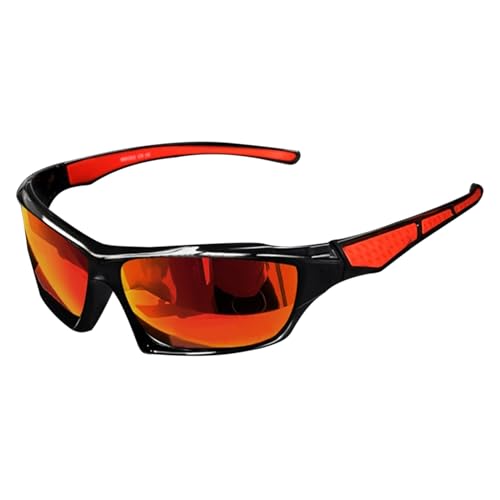 Générique Polarized Sonnenbrille, umfassender Sonnenschutz, bequem & stylish Design Fashion Shades, Outdoor Sports Eyewear für Fahren, Fischen, Laufen und Radfahren, rot, Se référer au descriptif von Générique