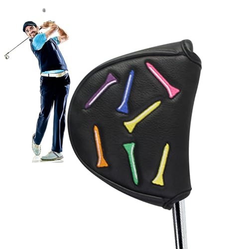 Mallet-Putter-Hülle | wasserdichte magnetische Golfschläger-Kopfbezüge, stilvolle Schutzhülle mit Stickerei, tragbares Golfzubehör für Männer, Frauen und Athleten Golfer Mallet-Putter-Hülle | wasserdichte magnetische Golfschläger-Kopfbezüge, stilvolle Schutzhülle mit Stickerei, tragbares Golfzubehör für Männer, Frauen und Athleten Golfer von Générique