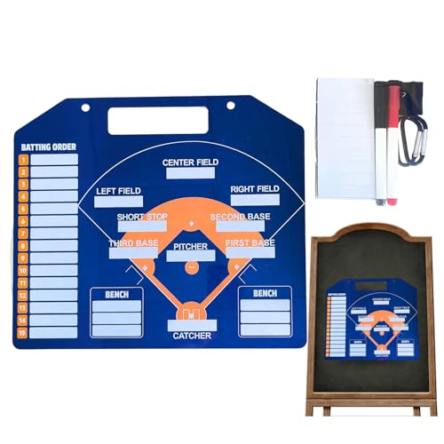Team-Planung – Tragbares Baseball-Board für Highschool-Training, Spielspiele mit wiederverwendbarer Markierung, Pirogen-Organizer für den Spieltag oder das Training von Générique