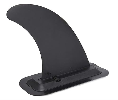 22,9 cm Mittelflosse (mit Basis) für Longboard Surfboard & Paddle Board, Schnellentriegelung, abnehmbare Longboard-Mittelflosse, schwarz von Generisch