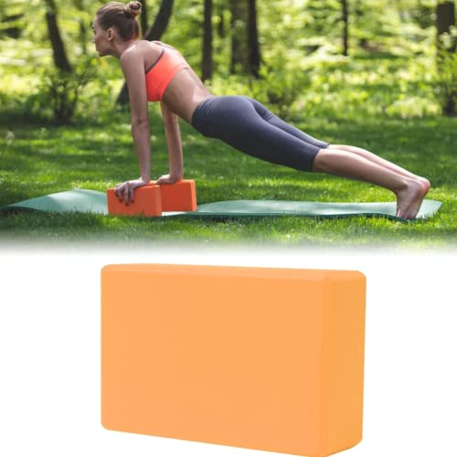 2er Set Yogablock Fuchsia Schaumstoff Yogaklotz Joga Block Pilates Fitness Orange von Generisch