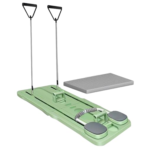 Ab Roller Board - Sicheres Pilates-Reformer-Set,Automatische Rückfederverstärkte Ellbogenstützen Workout Tool Für Indoor Outdoor Balance Gym Zuhause Frauen Rumpftraining von Generisch