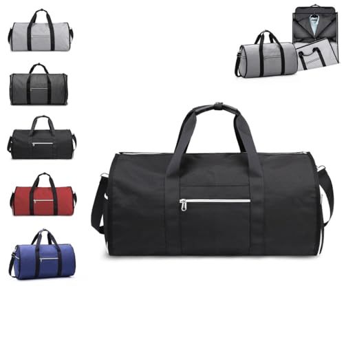 Amigo Bag, Amigobag Luggag, Anzugtasche, Reisetaschen, Faltbare Weekender-Tasche, Handgepäck-Kleidertasche für Männer und Frauen (Schwarz) von Generisch