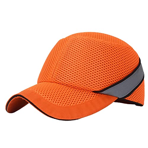 Anstoßkappe Sicherheitsmütze Super Leichter Atmungsaktiver Baseball Cap-Stil Sicherheitskappe Kopfschutz Schutzkappe mit ABS Hartschale Anti-Schock von Generisch