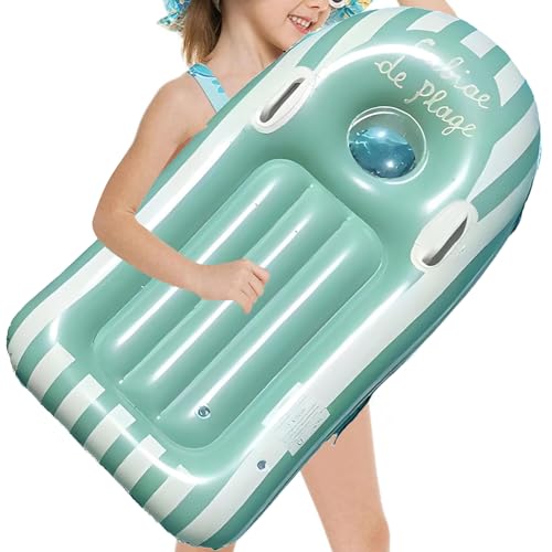 Aufblasbare Bodysurf Bretter,Tragbares Kinder Surfboard Mit Griffen | Wasserrutsche Sport Im Garten Outdoor See Und Party Sommer Badespaß von Generisch