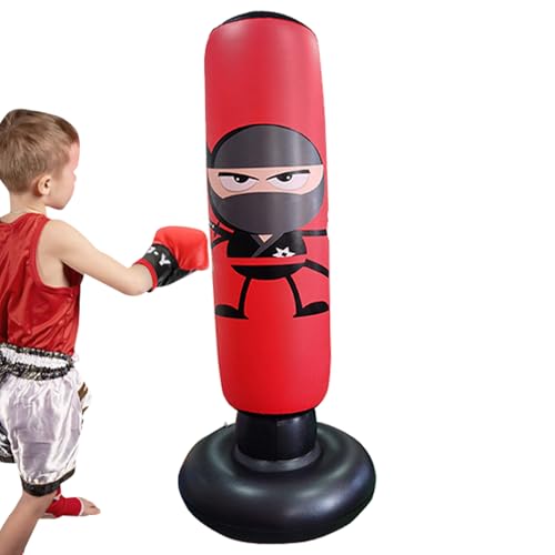 Aufblasbarer Kinder-Boxsack – 165 cm Boxsack, Karate für und Mädchen, stabiler aufblasbarer Boxständer, Boxausrüstung für Kinder, und Mädchen Aufblasbarer Kinder-Boxsack – 165 cm Boxsack, Karate für und Mädchen, stabiler aufblasbarer Boxständer, Boxausrüstung für Kinder, und Mädchen von Generisch