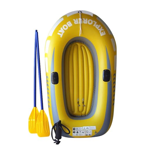 Aufblasbares Boot 1/2 - Doppel-Kajak aus PVC-Kunststoff, tragbares Faltfloß | Verdicktes Dinghy für Sommer Sommer Sommer im Pool Pool Camping Camping Avve von Generisch