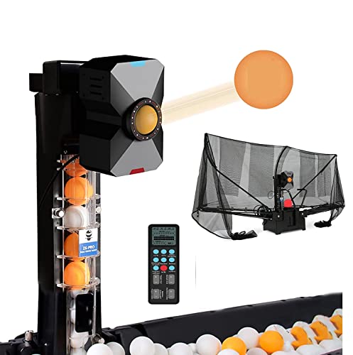 Automatische Tischtennismaschine, 36 verschiedene Spin Balls Ping Pong Roboter, zum Üben von Trainingsballmaschine - Einzelserve-Option verfügbar von Generisch