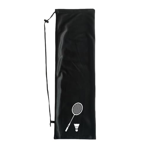 Badmintonschläger-Abdeckungstasche,Badmintonschläger-Tasche,Tragbare Badmintontasche - Schlägertasche, Badminton-Schutzhülle mit großem Fassungsvermögen, Schlägertasche mit Kordelzug für Badminton von Generisch