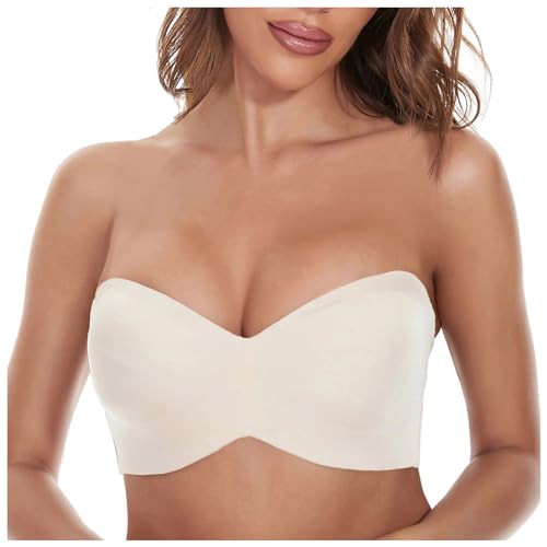 Balconette BH Damen Offen Sexy Sport Sport BH Oktoberfest Damen-BHS Weiss Balconette BH Dirndl BH Weiß BH Vorne Verschließbar Push Up BH Halbschalen BH von Generisch
