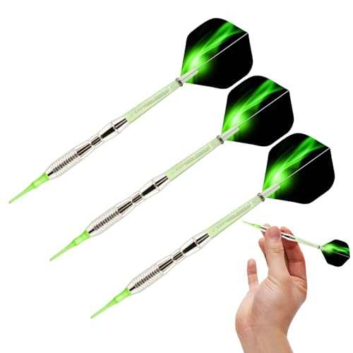 Bar-Dartpfeile Dartpfeile Set mit weicher Spitze Softdart-Set mit Farbverlauf 3 Stück Flüge für bunte Dartpfeile Dartpfeile mit weicher Spitze und Si Bar-Dartpfeile Dartpfeile Set mit weicher Spitze Softdart-Set mit Farbverlauf 3 Stück Flüge für bunte Dartpfeile Dartpfeile mit weicher Spitze und Si von Generisch