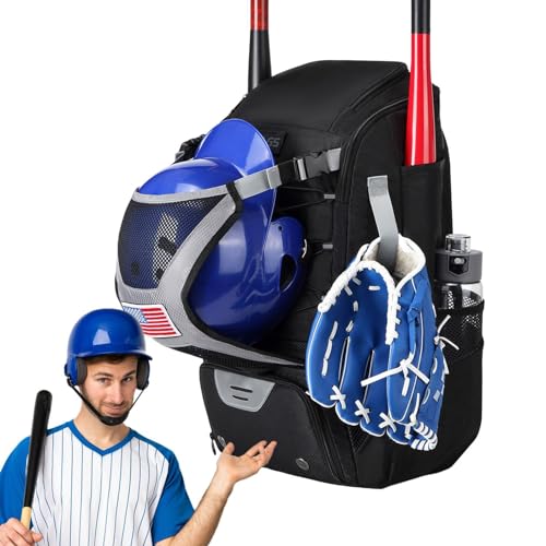 Baseball-Tasche, Jugend-Baseball-Rucksack – leichte, wasserdichte Ausrüstungstasche für Jugendliche und Erwachsene, T-Ball, Softball-Ausrüstung und Zubehör von Generisch