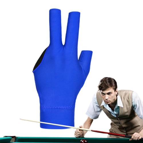 Billardtischhandschuhe,Poolhandschuhe Billard | Professionelle 3-Finger-Billardhandschuhe | Atmungsaktive elastische Billardhandschuhe, universelle 3-Finger-Queue-Sporthandschuhe, Billardzubehör von Generisch