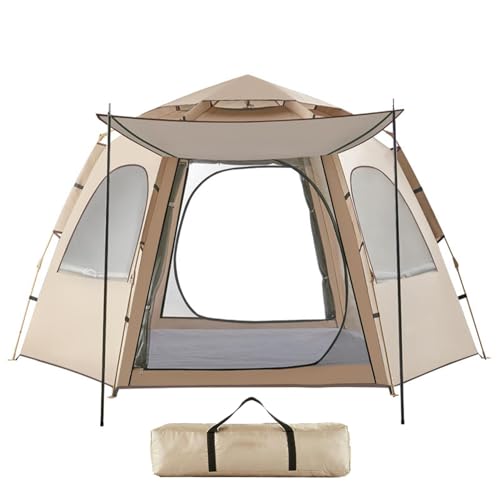 Camping Zelt Pop Up | Automatisches Kuppelzelt Wasserdichtes Campingzelt | Tragbares atmungsaktives Campingzelt, Sofortige Zelte Einfache Einrichtung für Wandern Bergsteigen Outdoor Camping Strand von Generisch