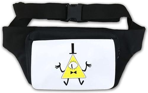 Cartoon Illuminati Pyramid Hüfttasche Bauchtasche weiß, weiß, Einheitsgröße von Generisch