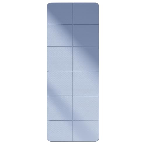 Faltbare Trainingsmatte, faltbare Yogamatte - Tragbare Pilatesmatte,72 x 24 x 0,1 Zoll, funktioniert hervorragend auf jedem Boden für Stretching, Cardio- oder Heimtraining von Generisch