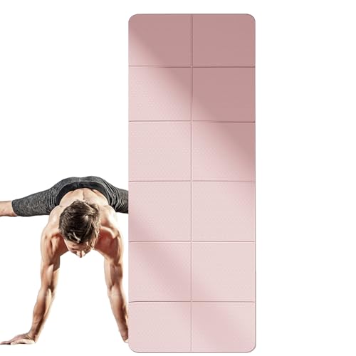 Faltbare Trainingsmatte, leichte Gymnastikmatte, 183 x 61 x 0,3 cm, funktioniert hervorragend auf jedem Boden für Stretching, Cardio- oder Heimtraining von Generisch