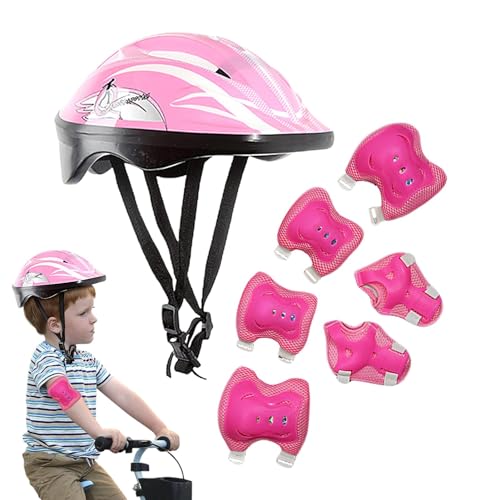 Generic Schutzausrüstung für Kinder, Sport-Set für Sicherheitsschutz, verstellbares Design, Schutzausrüstung für Fahrrad, Skateboard, Roller, Rollschuhlaufen von Generisch