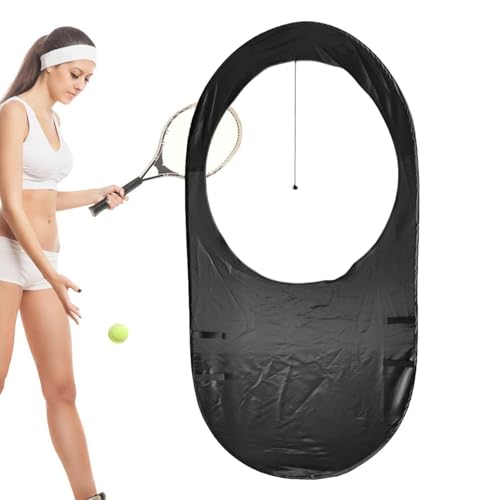 Generic Tennis-Trainings-Zielnetz, faltbares Tennis-Trainingszubehör, großes Tennis-Ziel, Schlagtrainer, Übungsfenster für Frauen von Generisch
