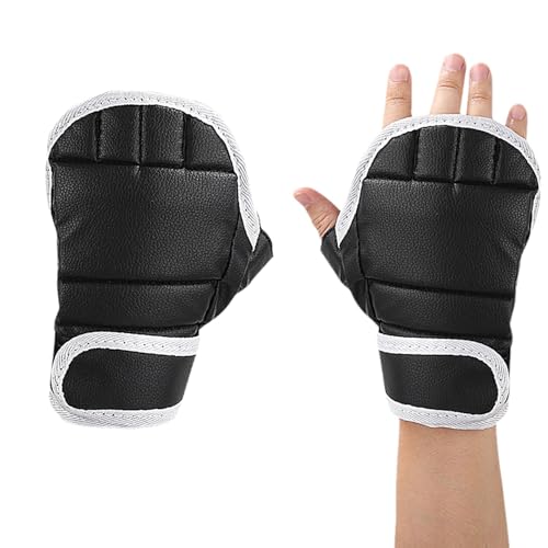 Generisch Boxsackhandschuhe, Taekwondo-Handschuhe - 2 Stück Taekwondo-Sparring-Handschuhe für Kickboxen,Multifunktionale Fingerlose Boxhandschuhe, Handgelenkschutz-Trainingshandschuhe für Boxsack von Generisch