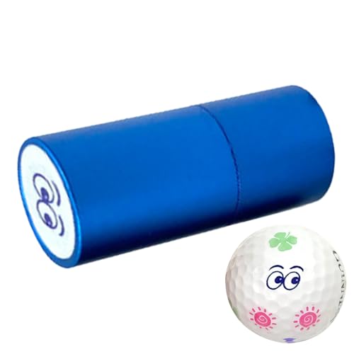 Generisch Funny Golf Ball Stamper, Metal Ink Stamp with Waterproof Quick-Dry Marker, Photosensitive and Long-Lasting, Perfect for Marking Golf Balls and Easy Identification on The Course von Generisch