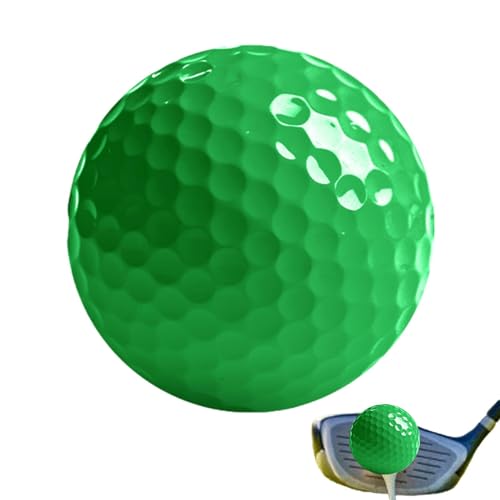 Generisch Golfbälle bunt,Farbige Golfbälle, Outdoor-Golfball, Langstrecken-Golfbälle für Golfliebhaber, tragbare Golfbälle mit festem Kern, neonfarbene Golfbälle von Generisch