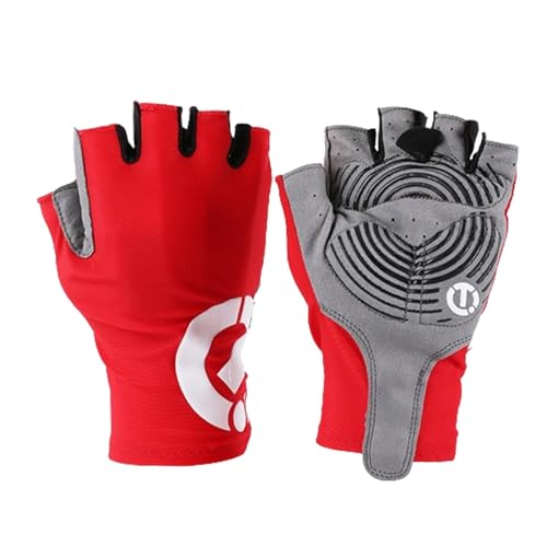Generisch Halbfinger-Handschuhe für Herren, Fahrradhandschuhe für Damen - Dämpfung Mountainbike-Handschuhe atmungsaktiv - rutschfeste Outdoor-Fahrradhandschuhe, schweißabsorbierend, Anti-Cocooning von Generisch