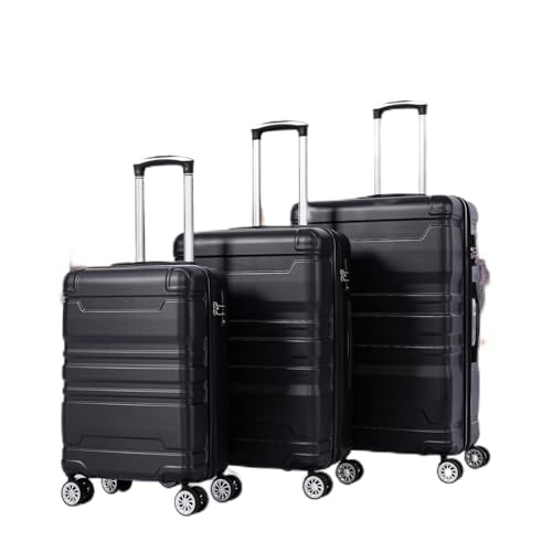 Generisch Hartschalen-Handgepäck, Koffer mit TSA-Schloss und Universalrad, Erweiterbar, Seitengriff, 3-teiliges Set von Generisch