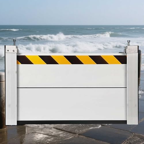 Generisch Hochwasserschutz Bei Türen Hochwasserschutz Wiederverwendbar Hochwasserschutz Barriere Hochwasserschutz Kann Tore Unterführungen Garagen Straßen Usw,Silber,110 * 40cm von Generisch