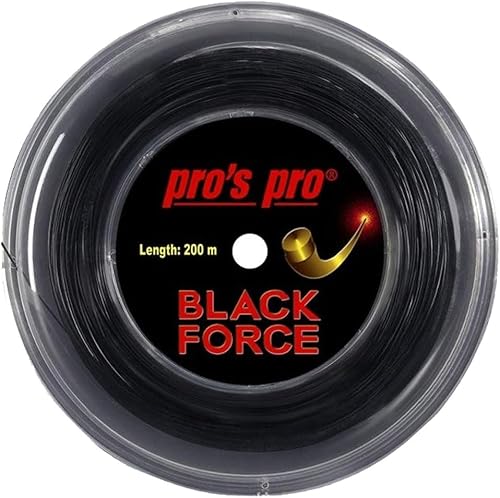 Generisch Pros Pro Black Force Tennissaite für Spin 200m 1.24mm von Generisch