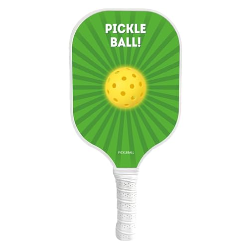 Generisch -Schläger für Anfänger, Schläger für Erwachsene - Fiberglas Pickle Ball Einzelschläger | Wasserball-Spielschläger, Wabenplatten-Design, leicht für Anfänger von Generisch