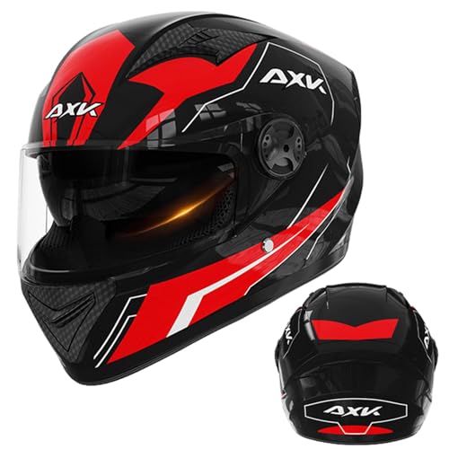 Generisch motorradhelm, motorradhelm Herren, Motorrad Integral Helm, Belüftung Und Wärmeableitung Fahrrad-Kopfbedeckung Für Erwachsene, Männer Und von Generisch