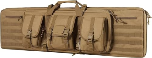 Gewehrtasche 1 STK. Waffentasche,Tragbares Langwaffenfutteral 2 Gewehre & 2 Pistolen, Jagd Gewehrtasche, Gun Bag Wasserdichtes Gewehrfutteral Waffentasche inkl. Molle-System von Generisch