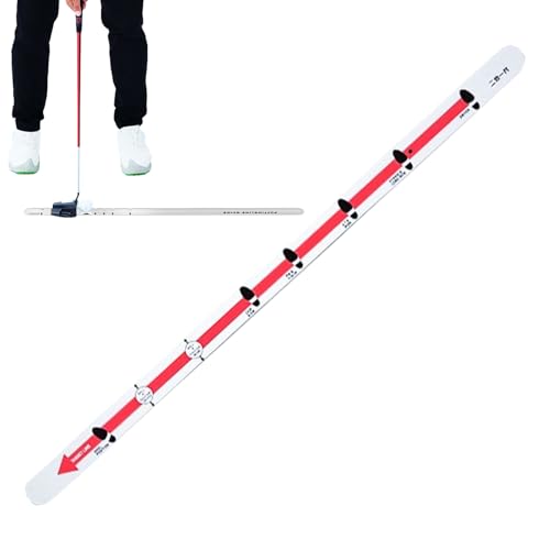 Golf Putting Trainingshilfe - Tragbares Lineal,Golf Putt Trainingsschiene | Zur Entwicklung Der Fertigkeiten Und Verbesserung des Spiels Für Innen- Und Außenbereich von Generisch