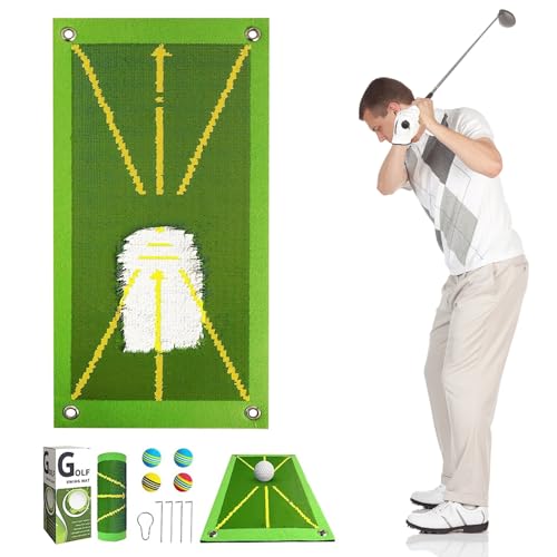 Golf-Übungsmatten,Rutschfestes Golfpad mit Gummisohle zum Üben - Tragbare Golfmatte, Robustes Golfpad für Putts, drinnen und draußen von Generisch