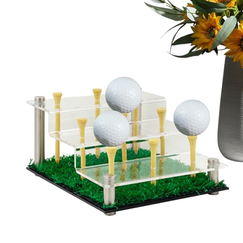 Golf-Vitrine, Golfball-Sammelhalter, 15 x 18 x 9,6 cm, transparentes Acryl, Sportaufbewahrungsregal für Softball, Tennis, Lacrosse-Bälle, Arbeitszimmer, Schlafzimmer, Wohnzimmer, Tischschrank von Generisch