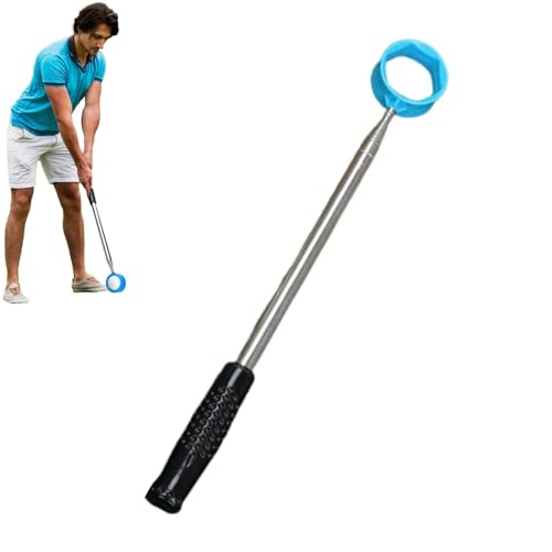 Golfballgreifer, Golfball-Greiferwerkzeug, Edelstahl, tragbarer Golfball-Returner, Golfball-Aufhebewerkzeug für Golfplatz, Rasen von Generisch