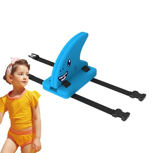 Haifischflossen-Schwimmhilfe – Haifischflossen-Schwimmhilfe für Kinder | Aussehen Mehrzweck-Rückenschwimmhilfen mit verstellbarem Schultergurt Pool-Trainingsgerät von Generisch