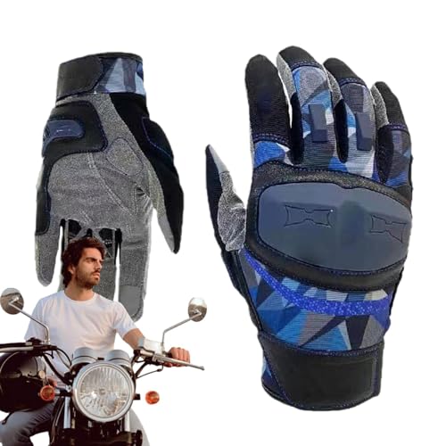 Handschuhe für Motorrad - Fahrradhandschuhe Motorradhandschuhe | Vollfinger Fahrradhandschuhe Motocross Handschuhe, rutschfeste Reithandschuhe mit Touchscreen für Laufen Radfahren von Generisch