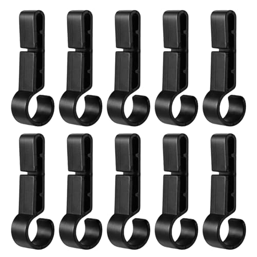 Hardhut -Lichtclips - 10 Packs, Slip -Helm -Cliip Haken -cliipp -Kopflamp -Zubehör | Einfache Installation LED -Lichtcliips montieren leicht auf schmalen Helm für Scheinwerfer von Generisch
