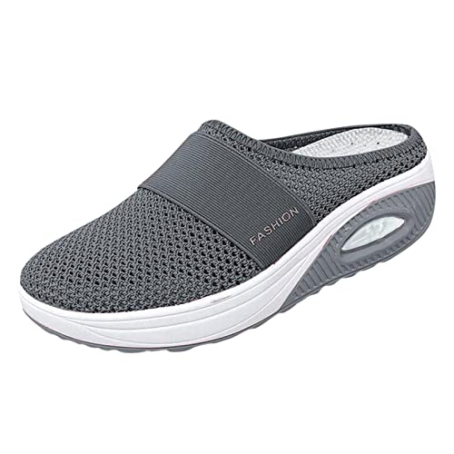 Hausschuhe Damen Orthopädisch Orthopädische Schuhe Damen Hausschuhe Damen Mit Fußbett - Sportschuhe Damen Orthopädische Schuhe Damen Air Cushion Diabetiker Schuhe Mit Luftkissen Lässige Slip On Walkin von Generisch