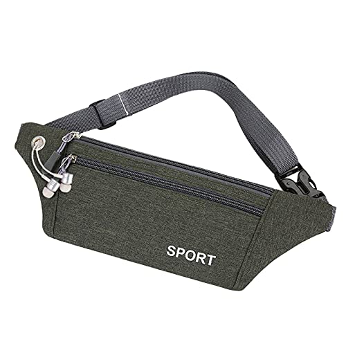 Herren und Klein Damen Satchel Waist Sporttasche Gürteltasche Hüfttaschen Laufgürtel Hüfttasche Herren, armee-grün, 32X4X11 von Generisch